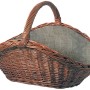 Lienbacher Weidenkorb Modell 3 mit Jute-Einlage für Kaminholz oder Deko.
