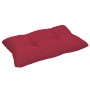 Beautissu XLuna Loungekissen Rücken, 70x40cm, rot, für Gartenmöbel & Rattanmöbel.