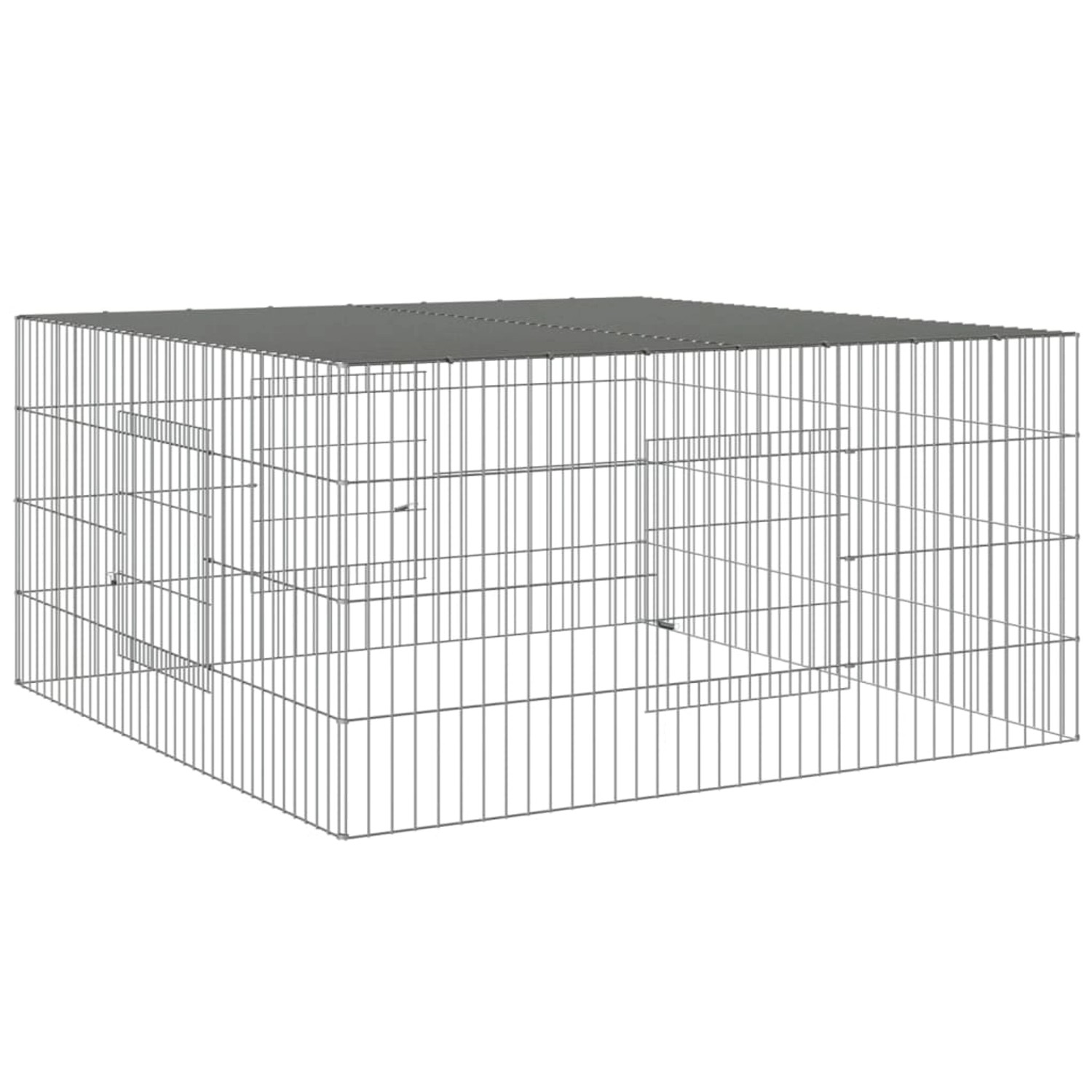 vidaXL Kleintierstall, Kaninchenkäfig 110x110x55 cm Verzinktes günstig online kaufen
