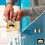 Anwendung von Pattex Montagekleber Kristallklar im Bad. Transparenter Kleber für Glas und mehr.