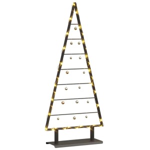 vidaXL Metall Weihnachtsbaum mit Ständer Schwarz 125 cm Stahl 42019171