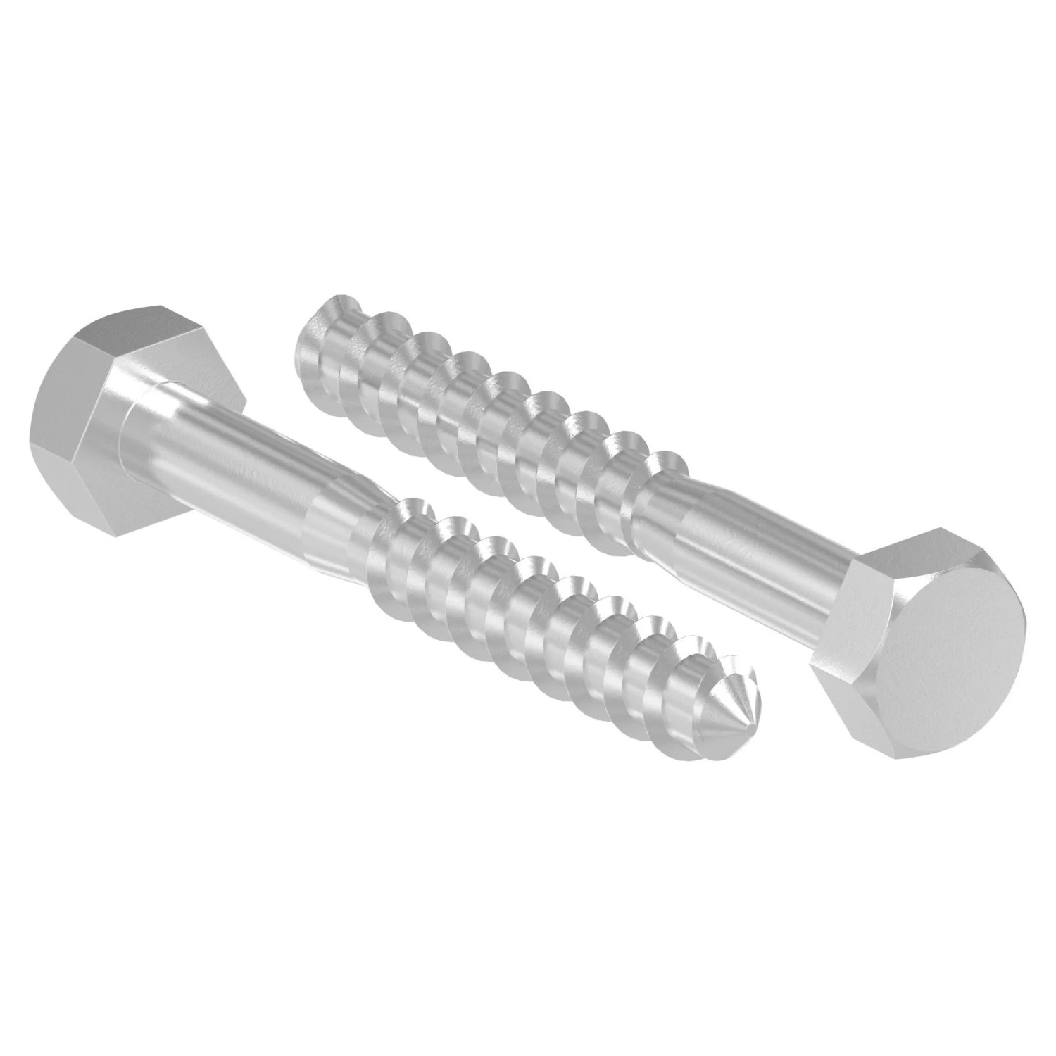 FeNau Sechskant-Holzschraube V2A 10 X 60 mm DIN 571