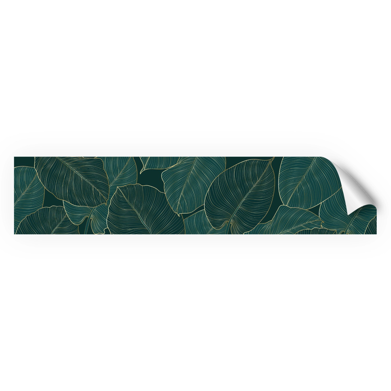 Myspotti Küchenrückwandfolie Leaves Green Selbstklebend 280 cm x 60 cm