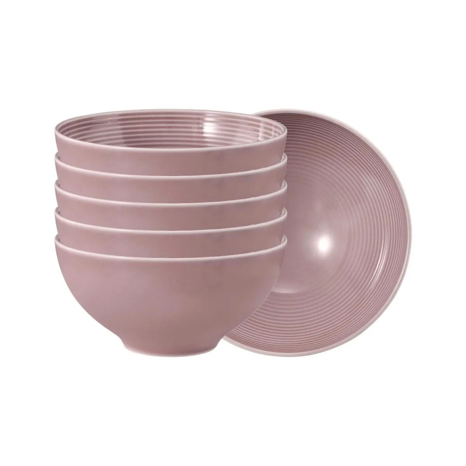 Seltmann Weiden Beat Color Glaze Müslischale 15,7 cm 6er Set Altrosa