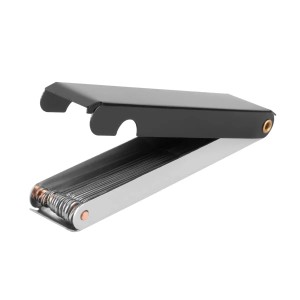 STAHLWERK Düsenreiniger mit Edelstahl-Feilen im Aluminium-Etui für Schweißgeräte.