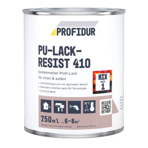 Profidur PU-Lack-Resist 410 Mix Basis 1 Weiß 750 ml