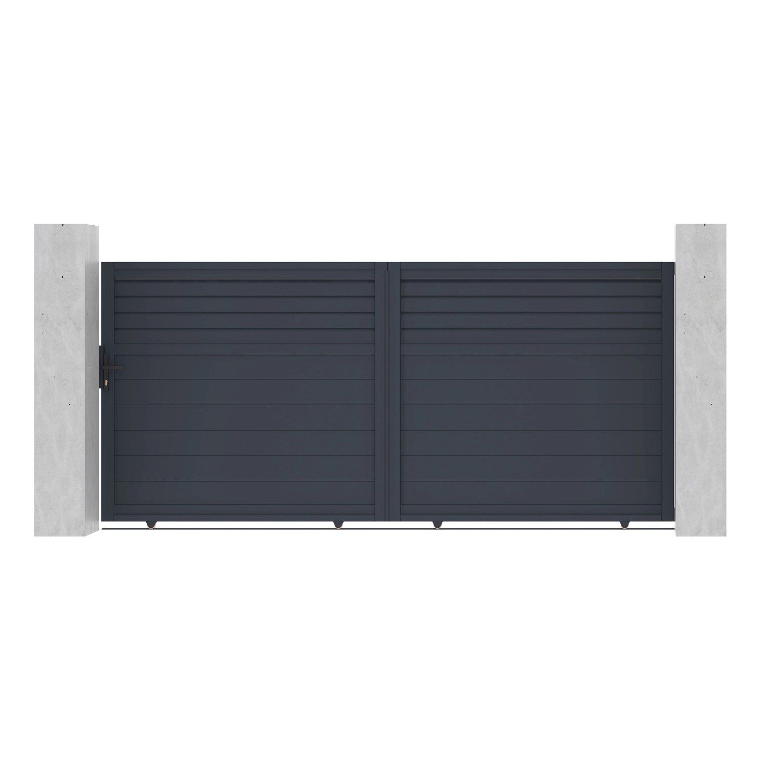 Casanoov Schiebetor Aus Aluminium 3 5M Carpatia H 160Cm Grau günstig online kaufen