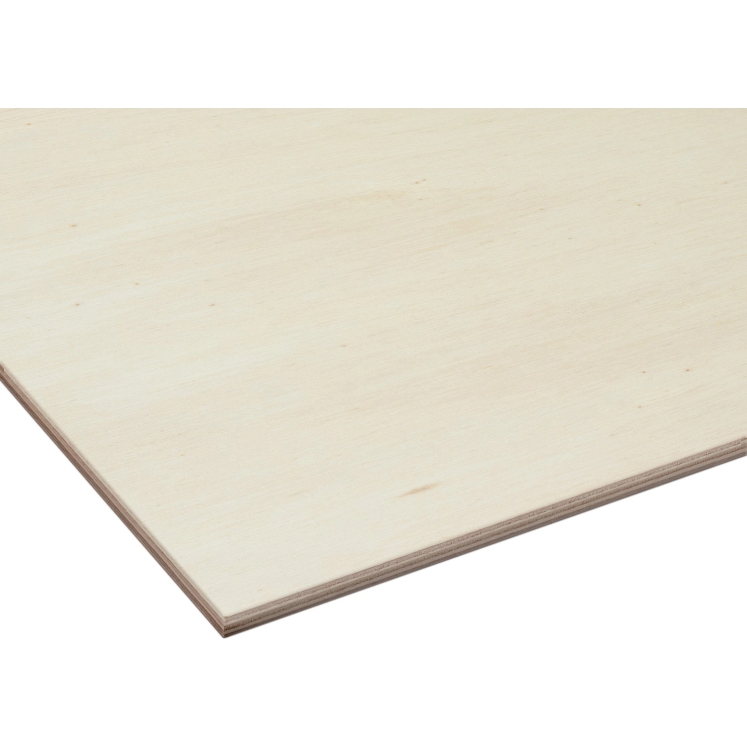Helle Pappelsperrholzplatte, 120x60x0,4 cm, für Möbelbau und Bastelarbeiten.