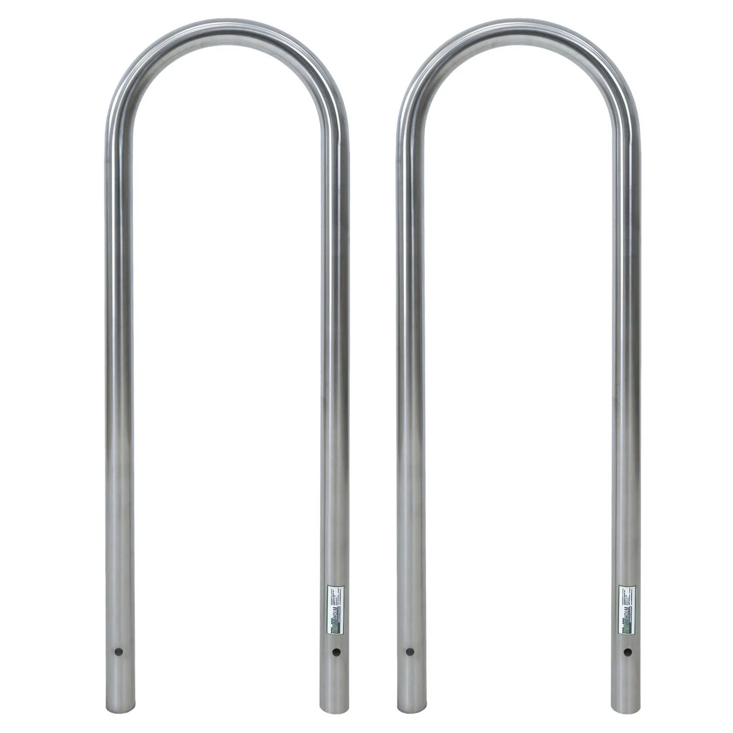 TRUTZHOLM 2x Fahrradanlehnbügel 115 x 41 cm Edelstahl Durchmesser 49 mm Typ U