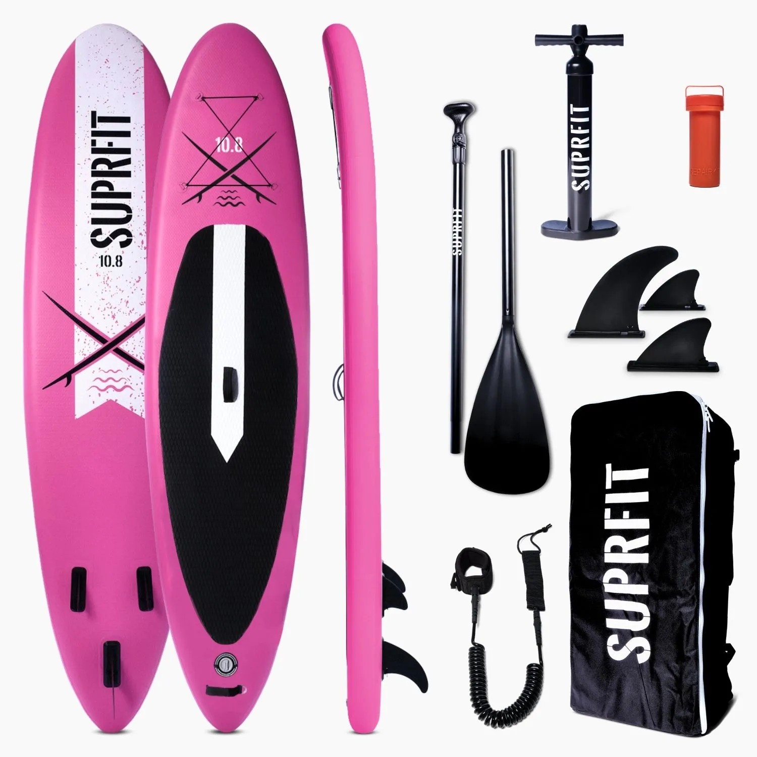 Suprfit SUP Stand-Up-Paddling Board Lailani 10'8 Pink White