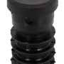 Schwarzer Gewindestopfen für Rundrohre, M8 Gewinde, 20x20 mm.