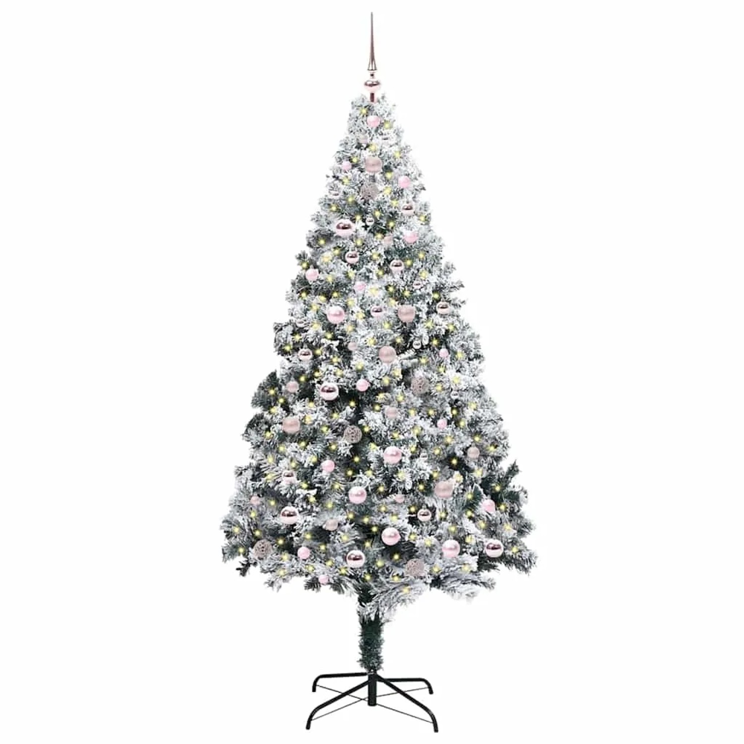 vidaXL Künstlicher Weihnachtsbaum mit 300 LEDs mit Ständer Grün 240 cm 3396982