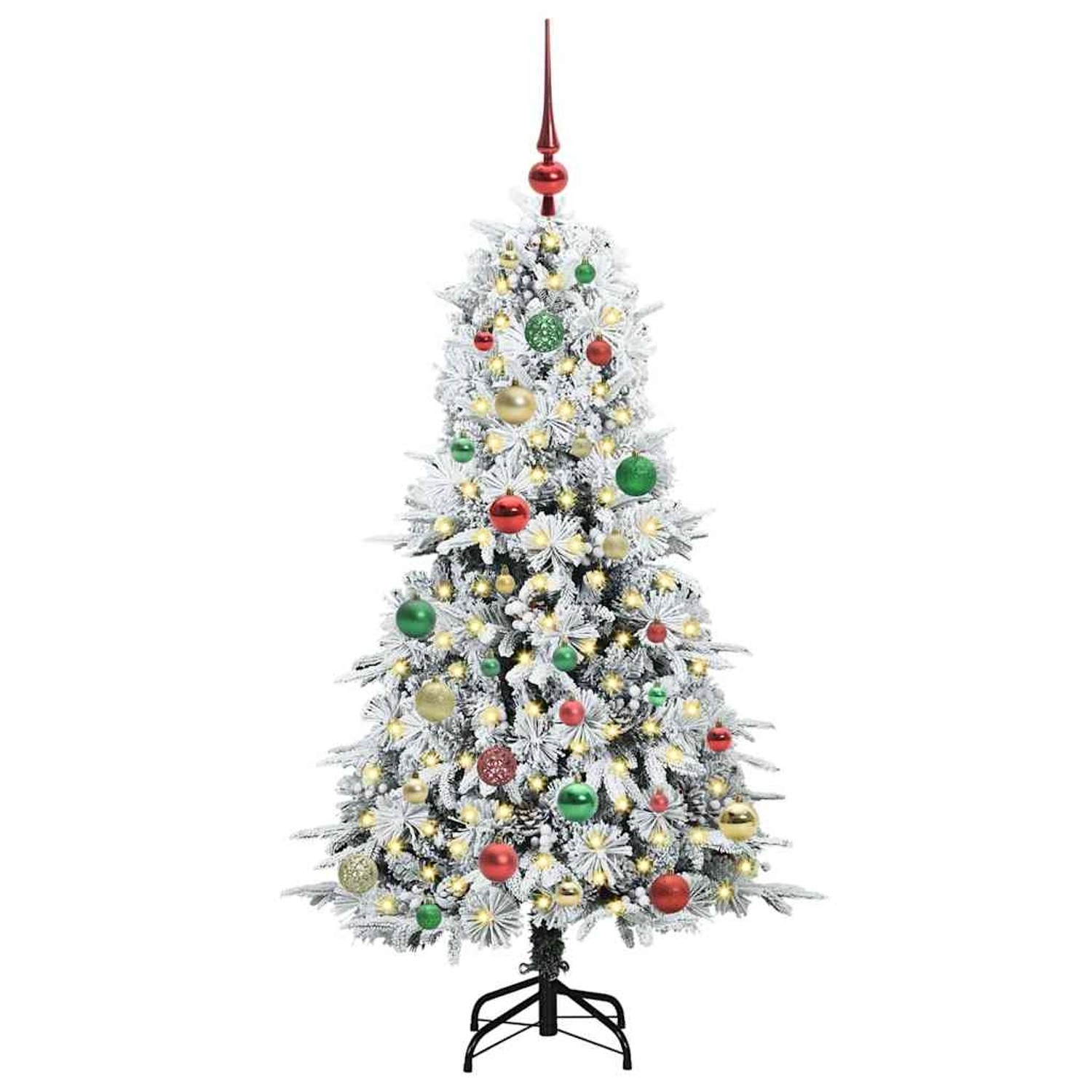 vidaXL Künstlicher Klappbarer Weihnachtsbaum Grün 150 cm PE und PVC 3397479