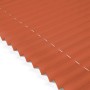 Orangefarbenes Deco-Raum Plissee Basic 90x210cm, blickdicht und ohne Bohren.