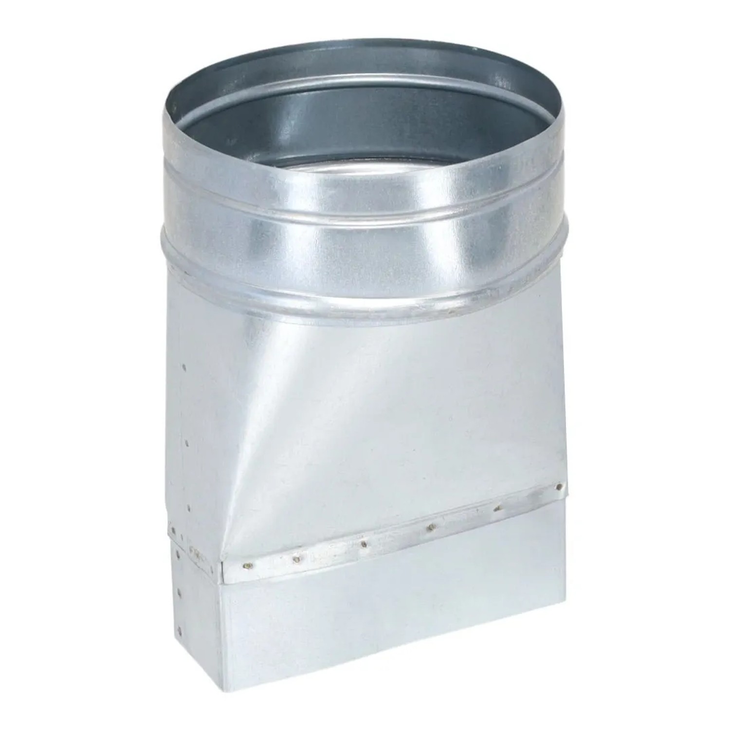 Subtiel Flachkanal Adapter 150 x 50 mm Auf Ø 150 mm Symmetrisch