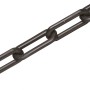 Schwarze Kunststoffkette, 10 mm stark, als Meterware für Absperrungen und Markierungen.