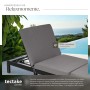 Tectake Rattan Sonnenliege Sofia Widerstandsfähig Uv Beständig  196 x 66 x 27 cm Schwarz_4