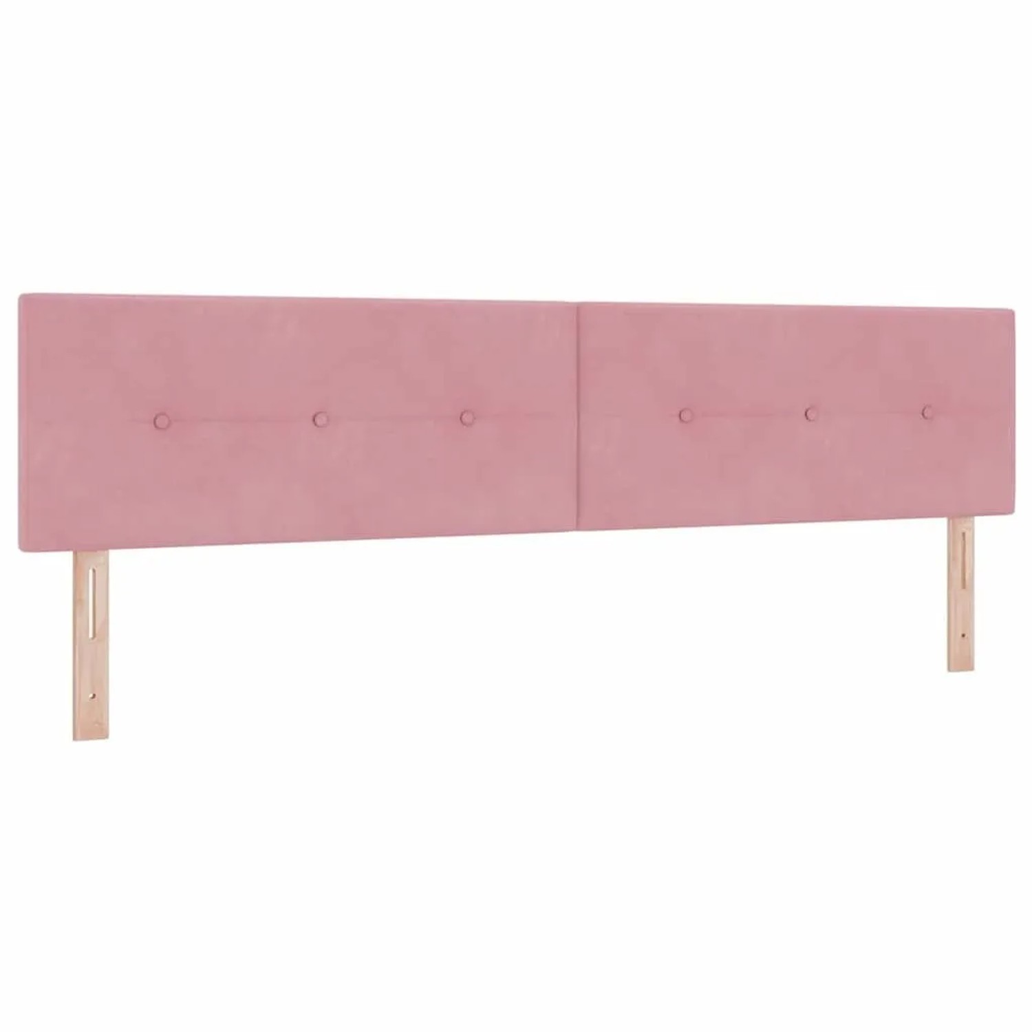 vidaXL Kopfteil mit Kopfteil Rosa 200 cm Kunstleder 42007201
