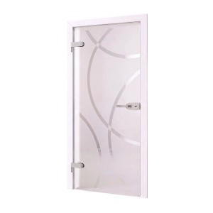 Doorlegro Glasdrehtür Arch 709 mm x 2097 mm Rechts