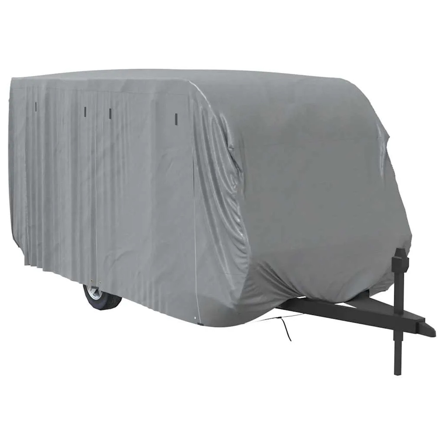 vidaXL Schutzhülle für Wohnwagen Grau 610x250x220 cm Vliesstoff 2165271