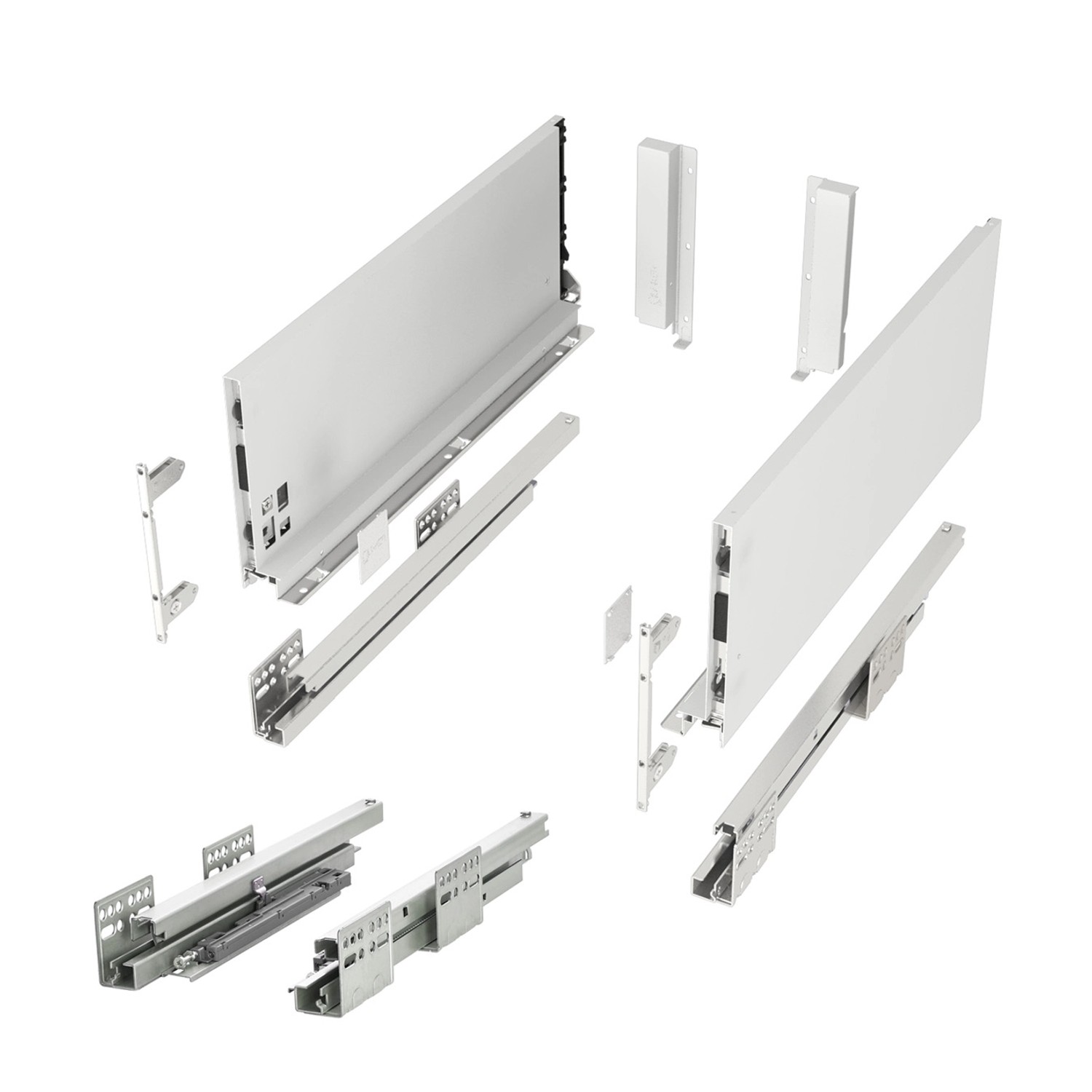 SOTECH Schubladensystem JUNKER SLIM Push To Open Weiß H 167 mm L 400 mm Bis 35 Kg Belastbar