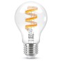 WIZ E27 LED-Lampe in Glühlampenform mit farbiger Wendel, 6,3W, 470lm.