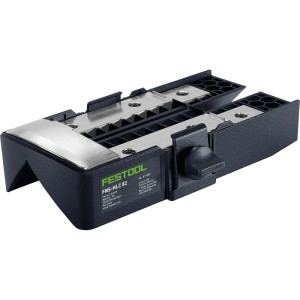 Festool Fasensohle FNS-HLC 82 für Akku-Handhobel, schwarz-silber, mit Einstellknopf.