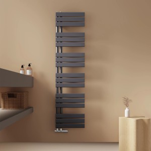 Emke Badheizkörper 160x40cm 718W Anthrazit Handtuchwärmer für Badezimmer Handtuchtrockner