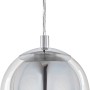 Eglo Pendelleuchte Rocamar Chrom, Hängeleuchte aus Stahl und Glas, modernes Design.