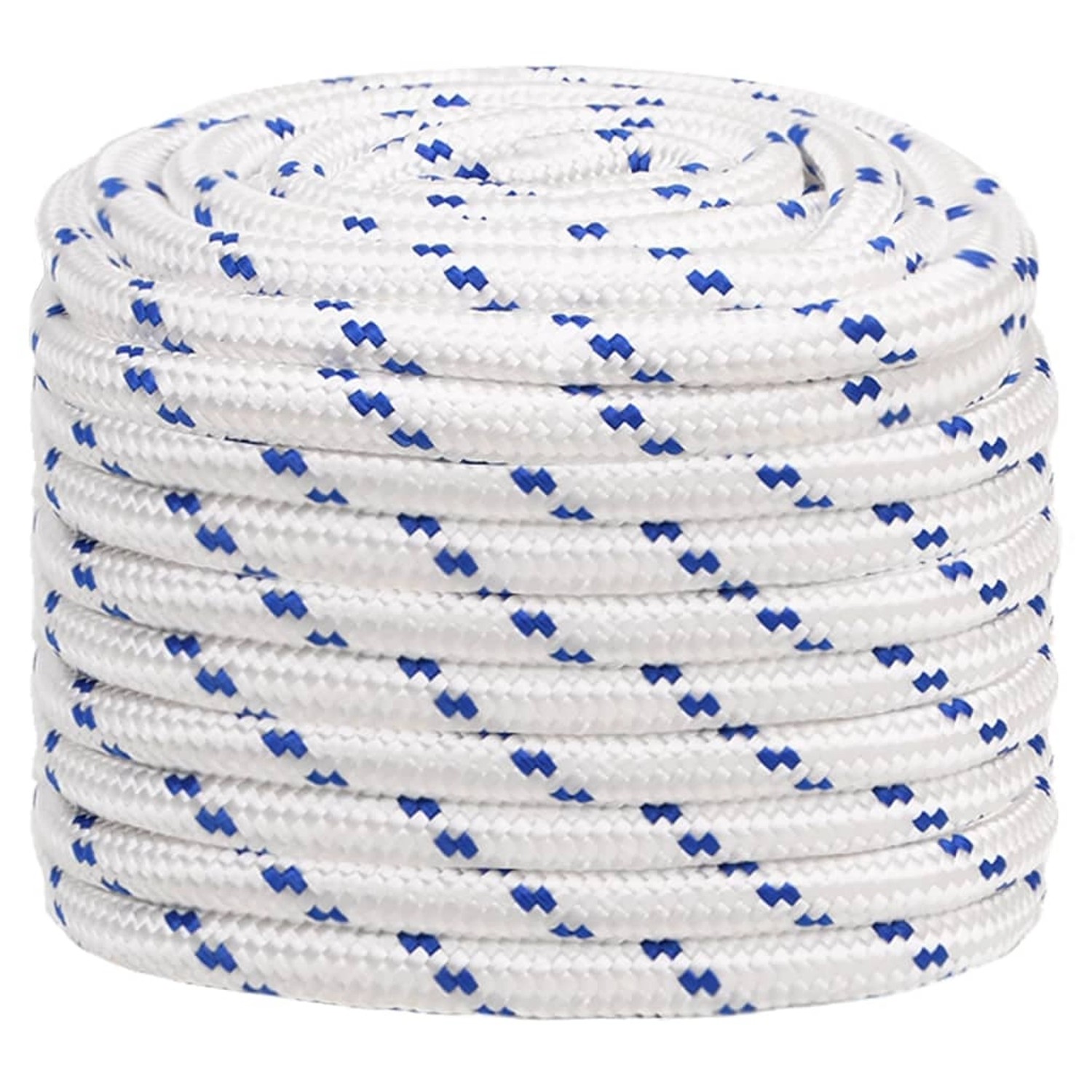 vidaXL Bootsseil Weiß 20 mm 100 m Polypropylen 152316