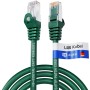 Grünes hb-digital CAT 7 Patchkabel, 0.5m, mit RJ45 Stecker für Netzwerktechnik.