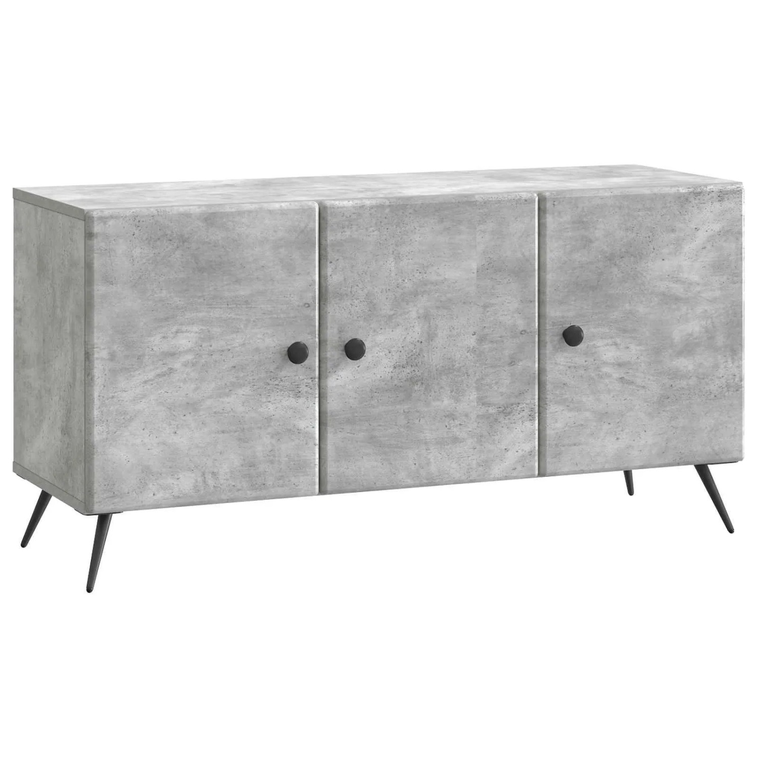vidaXL TV-Schränk Betongrau 99 x 34,5 x 50 cm Holzwerkstoff 895638