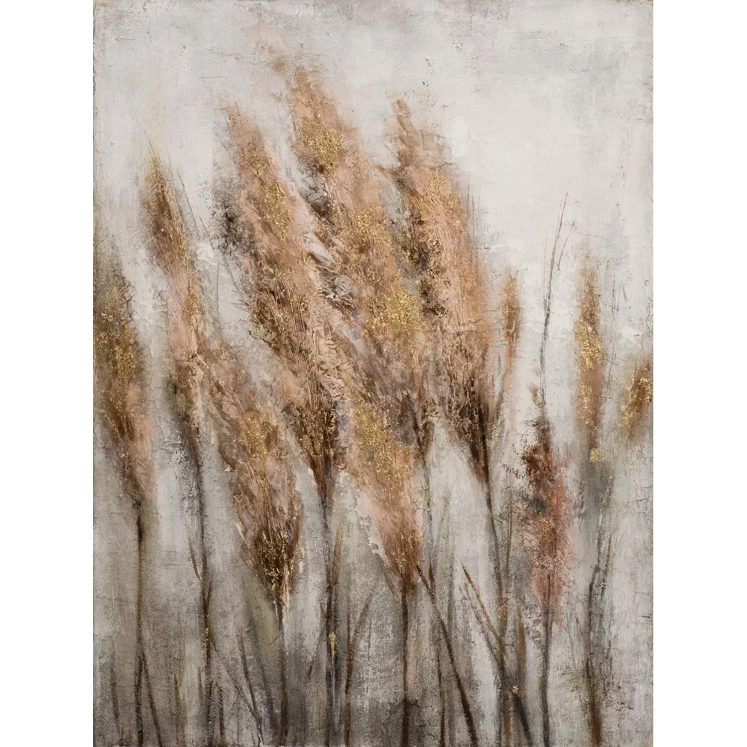 Art Universe Leinwandbild Schilf im Wind 90 x 120 cm