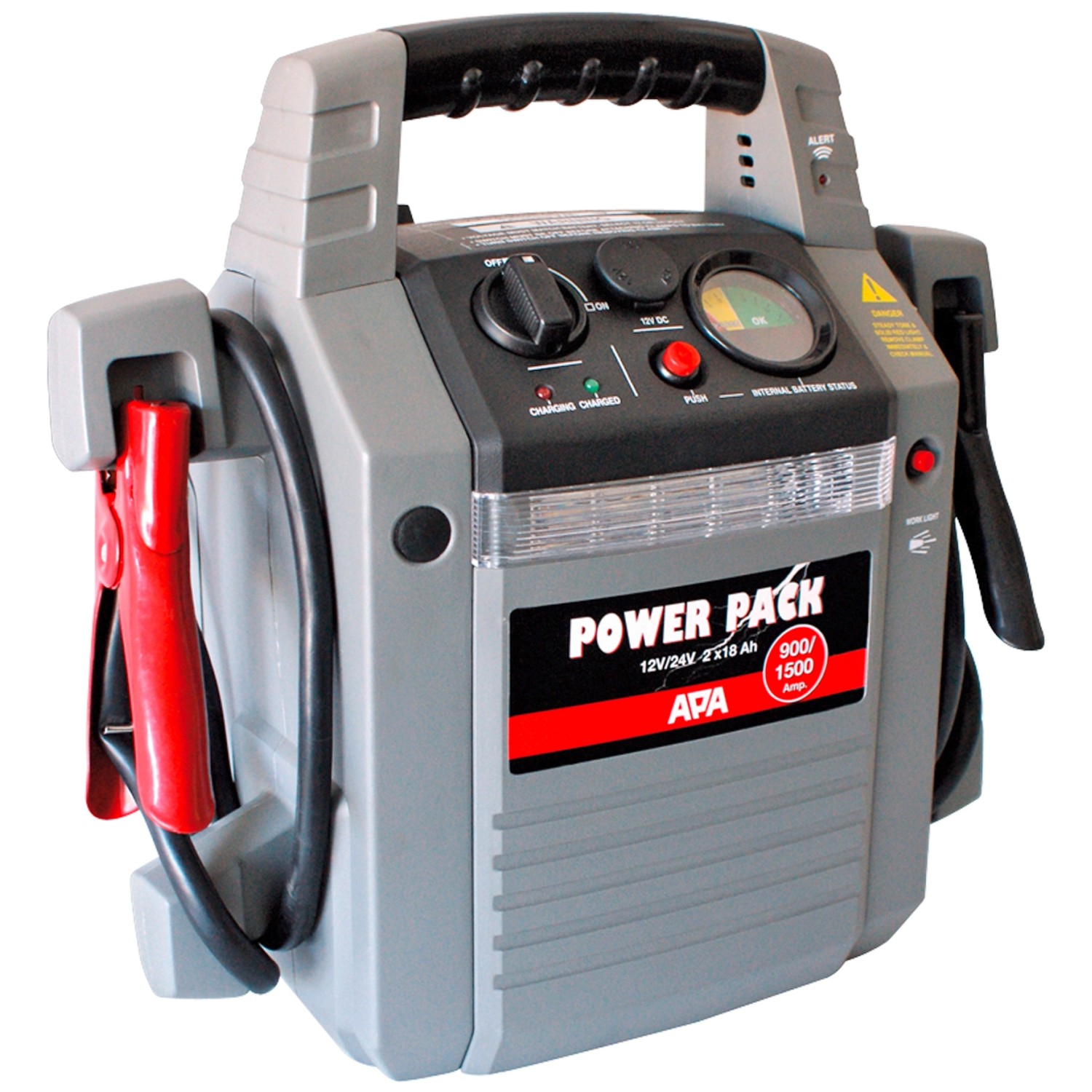 APA Autobatterie-Starthilfe Powerpack 12 V/24 V 900/1.500 A