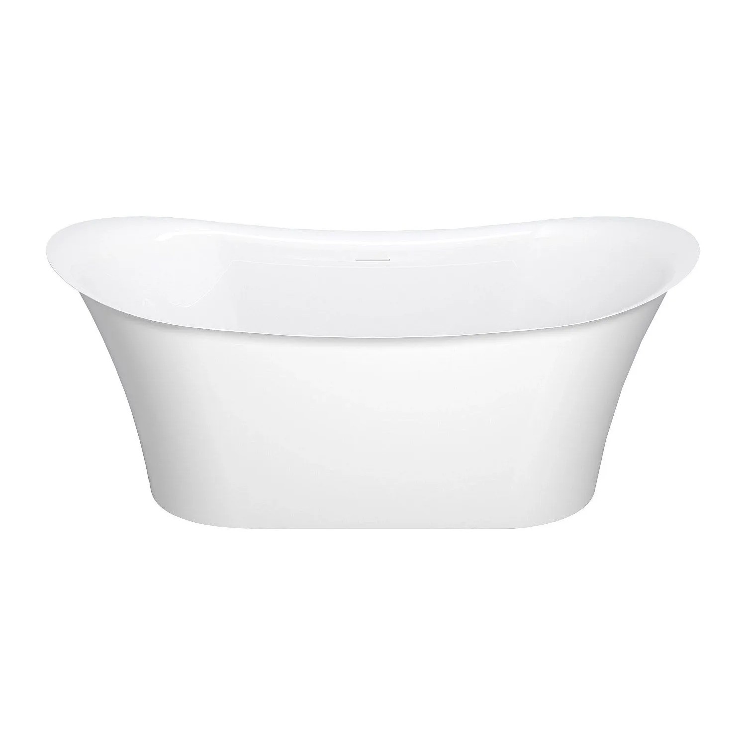 Vente-unique Freistehende Badewanne Kyron Weiß 160 cm
