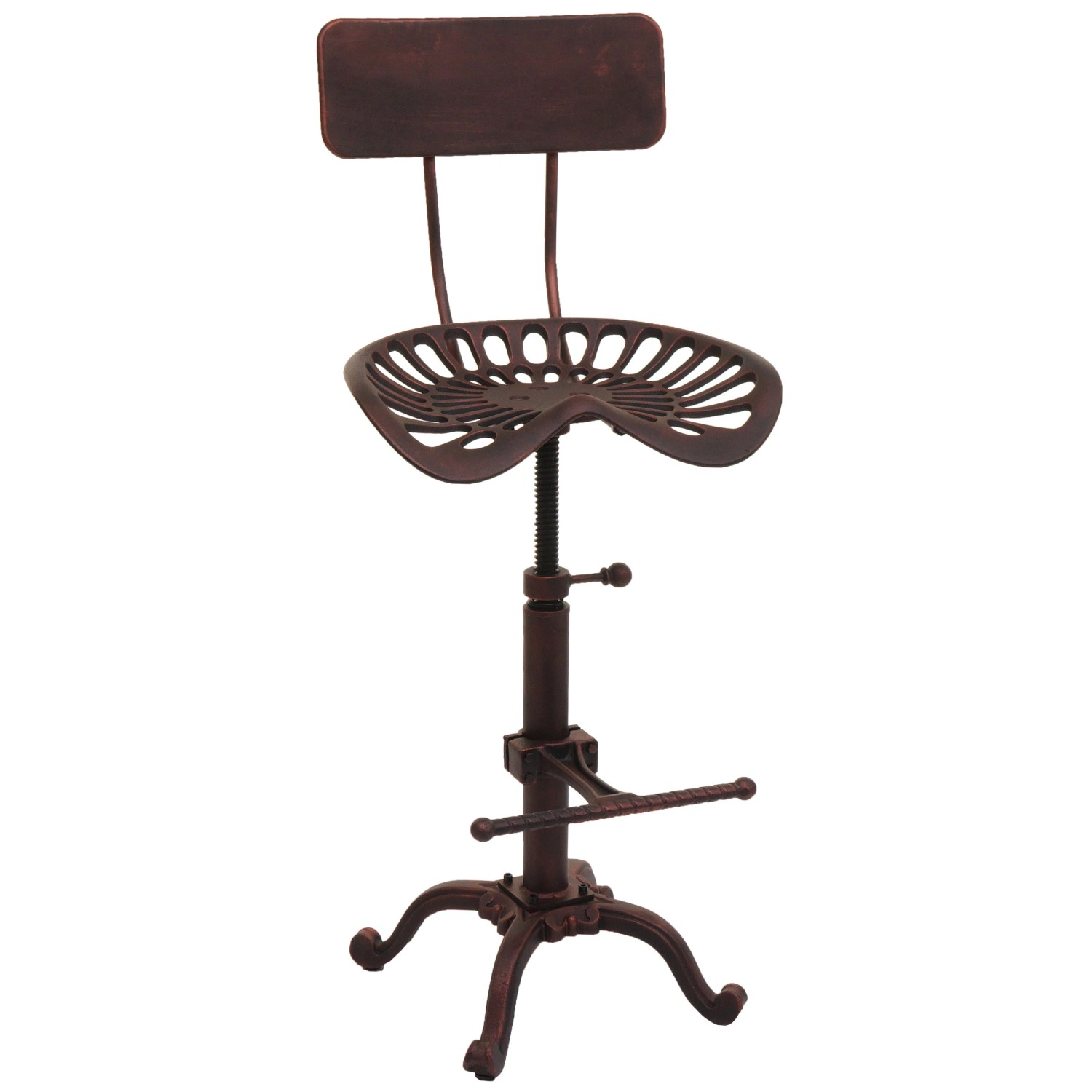 PROREGAL Barhocker Sitzhöhe 50-64cm Höhenverstellbar Drehbar Fußablage Indu günstig online kaufen