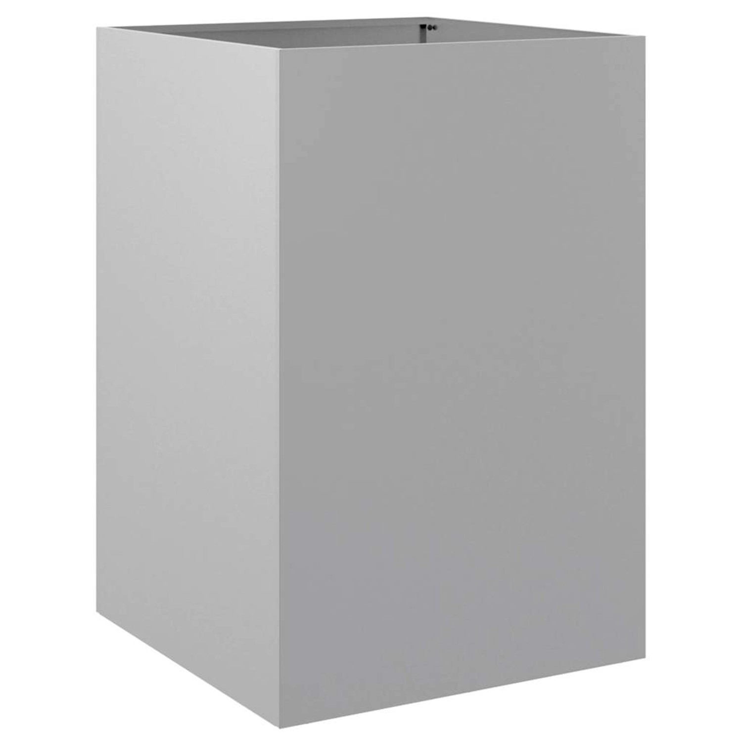 vidaXL Pflanzkübel Silbern 52x48x75 cm Verzinkter Stahl 841588 günstig online kaufen