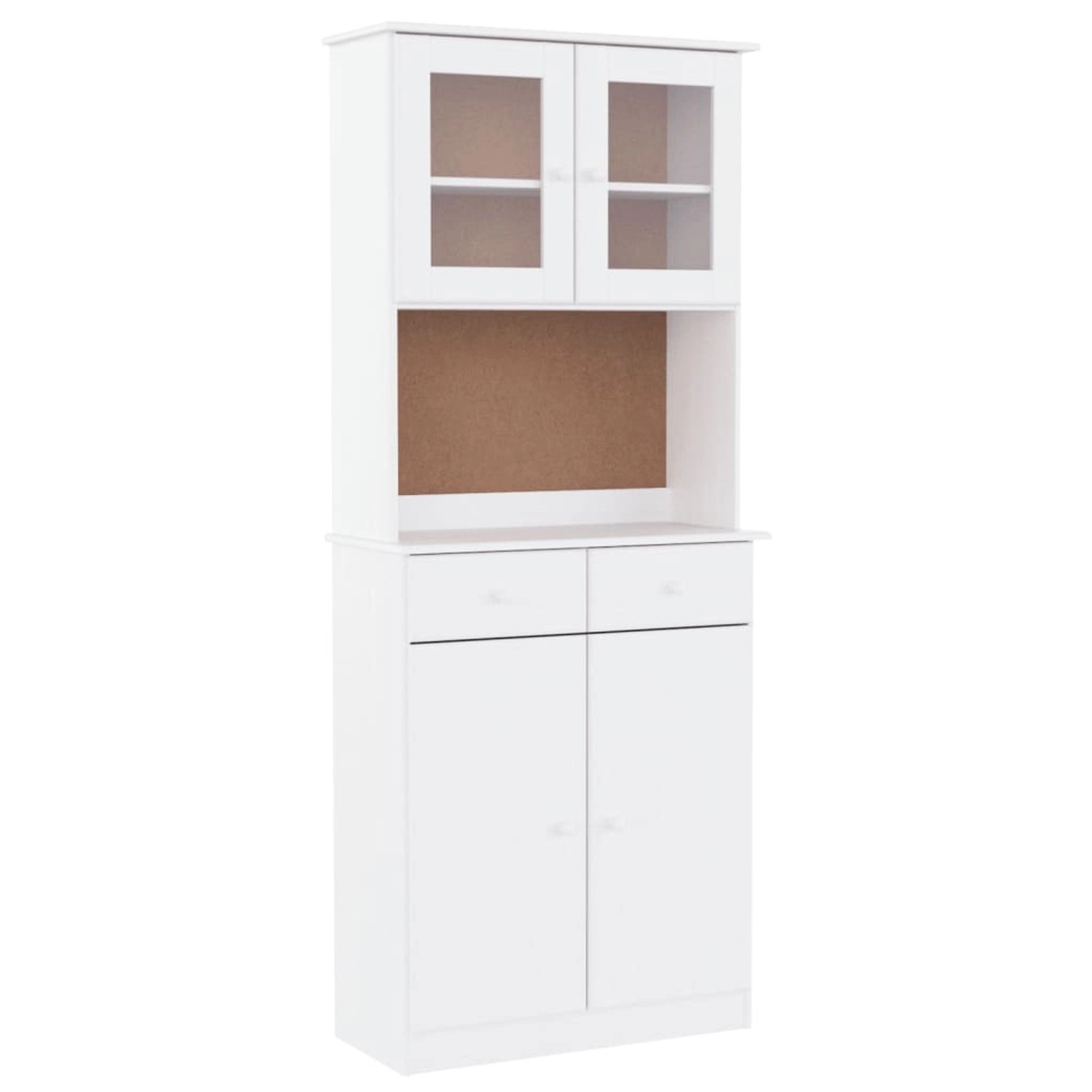 vidaXL Highboard ALTA Weiß 77x35x188 cm Massivholz Kiefer 3187776 günstig online kaufen