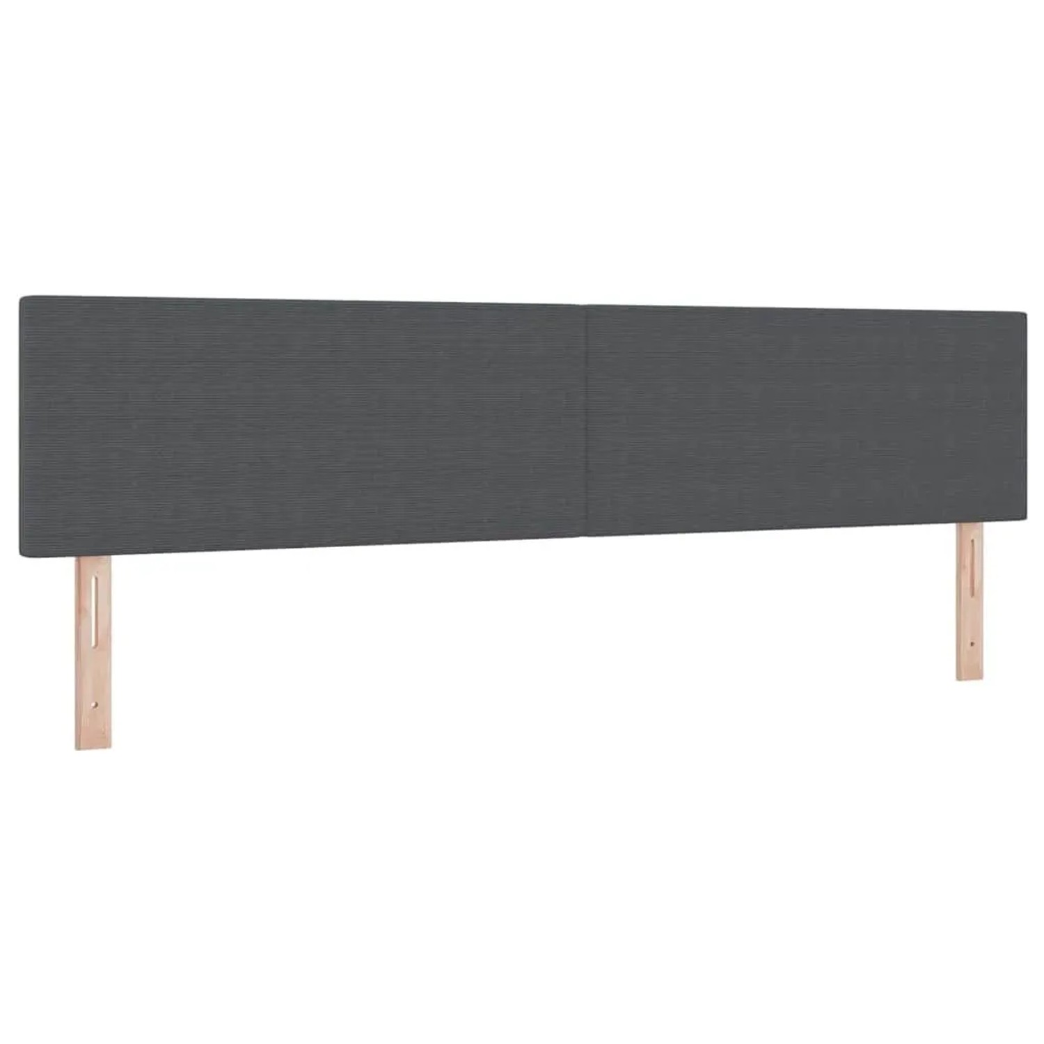 vidaXL Kopfteil mit Kopfteil Dunkelgrau 200 cm Kunstleder 42007066