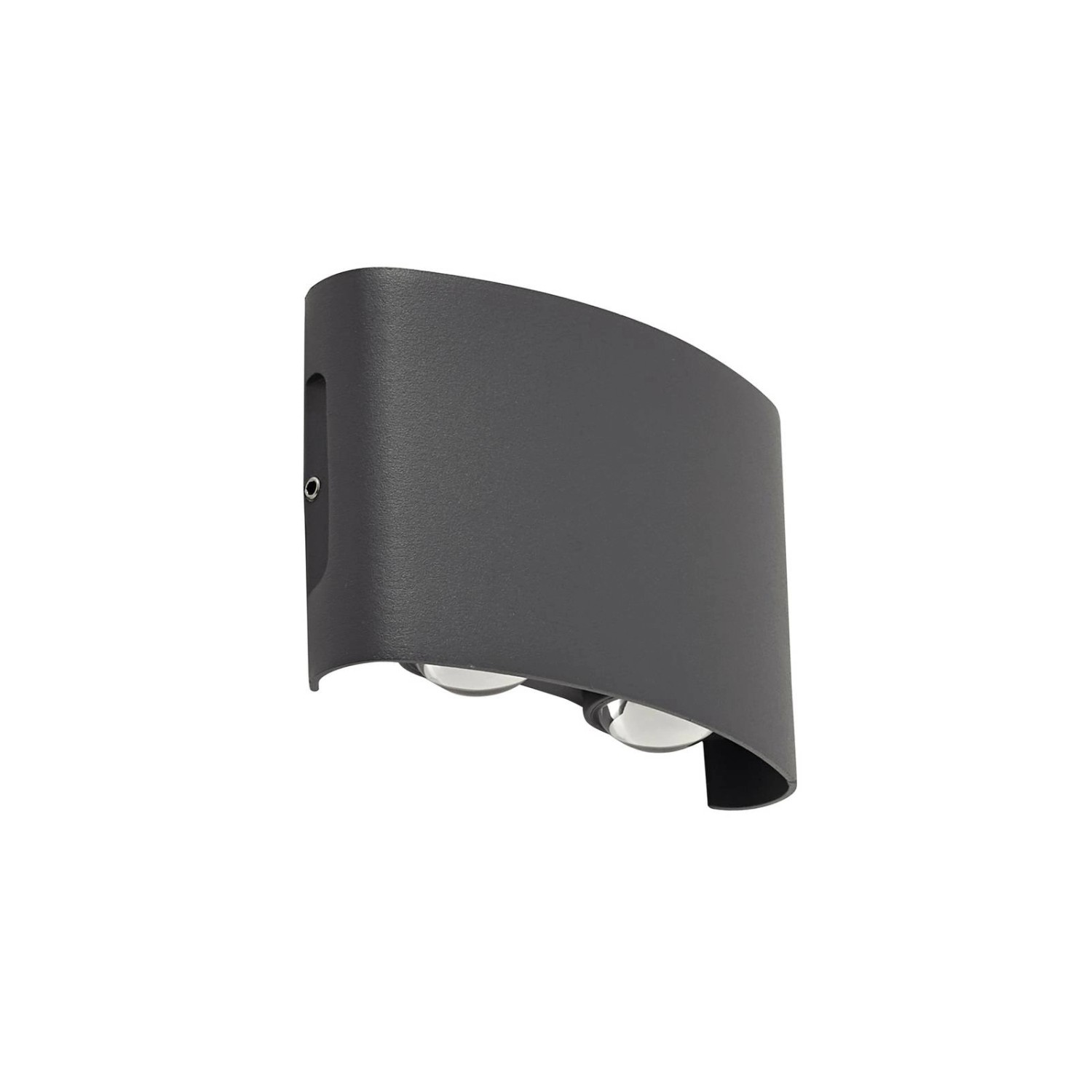 Lindby LED Wandleuchte Außen Ithan 10025719 Spritzwassergeschützt Modern in Alu aus Aluminium 2-flammig