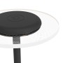 Detailaufnahme: Schwarze EGLO LED Akku Tischleuchte TREPELLA mit Touchdimmer.