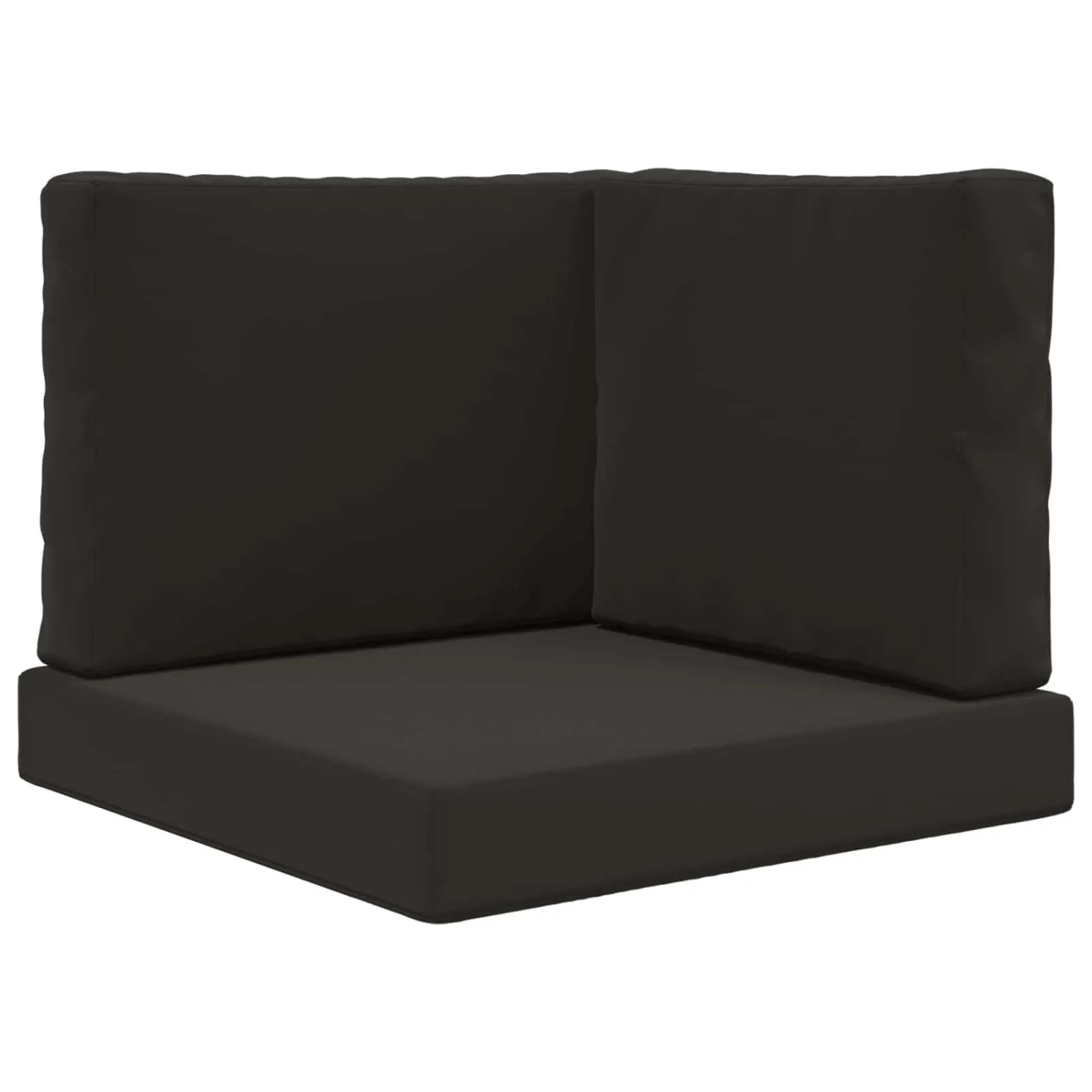 vidaXL Sofakissen für Draußen 3-Tlg Schwarz Polyester 900751