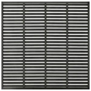 vidaXL Lamellenzaun WPC 180x180 cm Dunkelgrau 318108