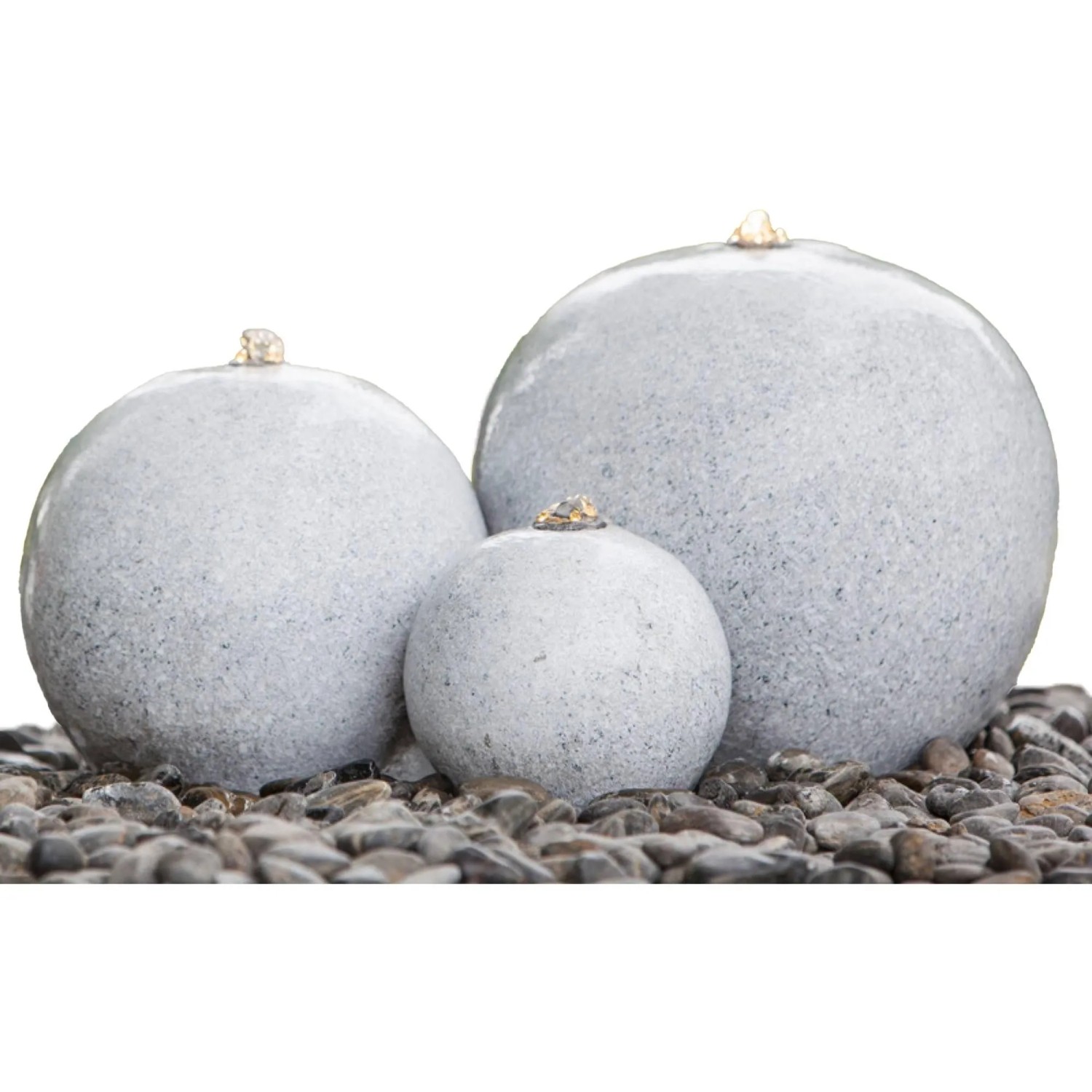Brunnen-Set SaphiraLED Grau