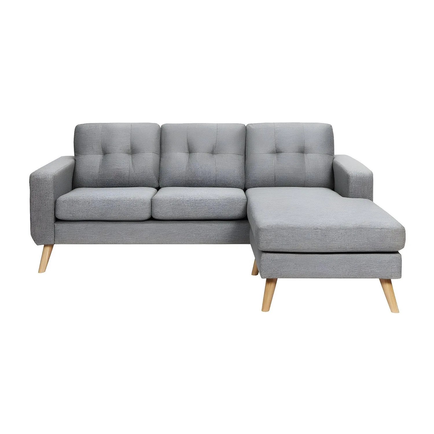Vente-unique Sofa Ohne Schlafmöglichkeit Bartolome Grau 198 cm