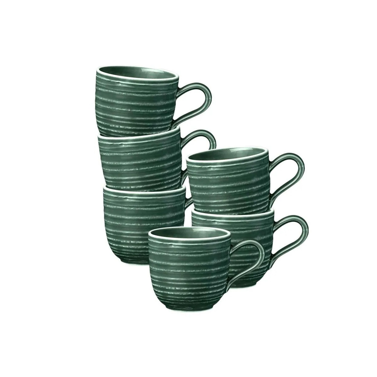 Seltmann Weiden Terra Espressotassen 0,09, 6er Set Moosgrün