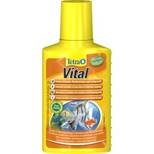 TetraVital Wasserpflegemittel 100ml für Aquarien, fördert Vitalität und Farbpracht der Fische.