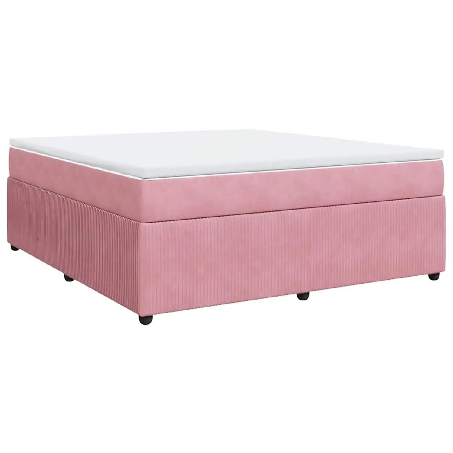 vidaXL Boxspringbett mit Matratze Rosa 180x200 cm Samt 3285661 günstig online kaufen