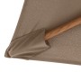 Detailaufnahme: Greiger Doppler Kurbelschirm Life Wood (300x200 cm) mit Holzoptik.
