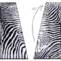 RugsX Teppich Miro VG18111 Schwarz, 200x290cm, mit Zebra-Muster. Waschbarer Teppich.